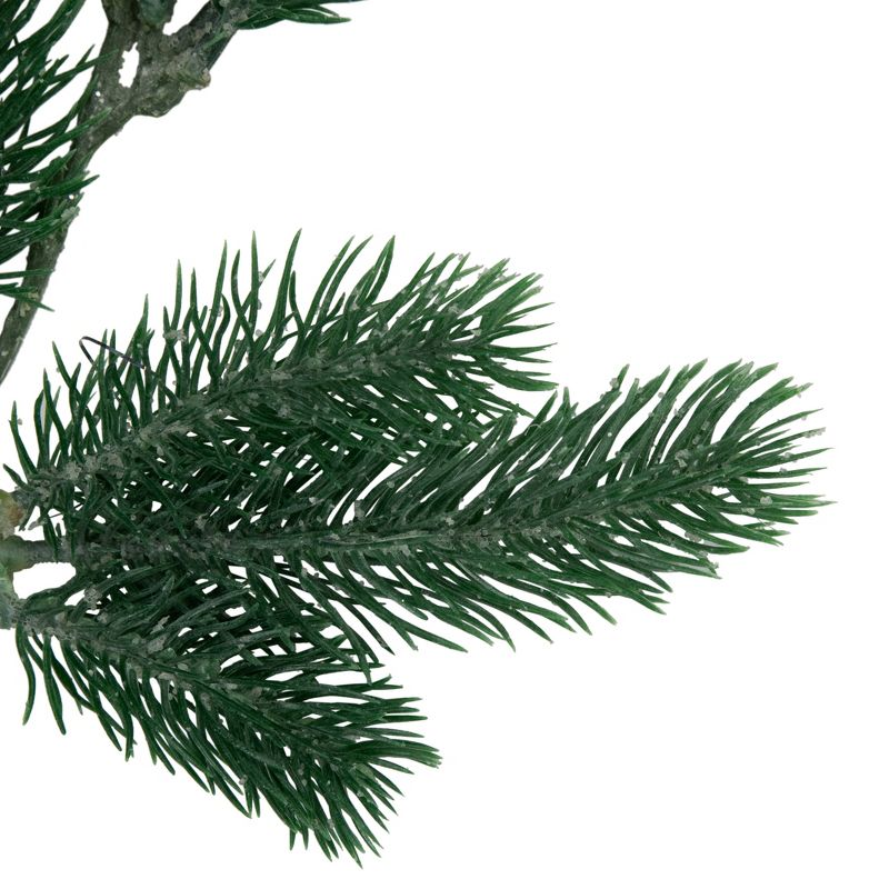Northlight 6' x 7" Frosted and Dusted Green Pine Artificial Christmas Garland - Unlit, 5 of 7