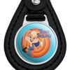 Space Jam A New Legacy Lola Bunny Black Leather Keychain - 3 of 4