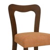 Kumasinova 2-Piece Contemporary Dining Chairs, Upholstered Armless Chair, Rubberwood Frame, Open-Back Design Kitchen Chairs, Living Room Chairs - 3 of 4
