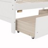 Sapphtopaz Twin Size Pine Wood Bed Frame, Daybed with Two Storage Drawers for Small Bedrooms, Teens & Guest Rooms - 2 of 4
