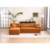 TiramisuBest LY-003 Beige White Deep Seat Compression Sofa 3 Seater with Beige for sofa - 2 of 4