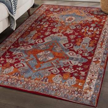 Luxe Weavers Moroccan Floral Area Rug for Living Room
