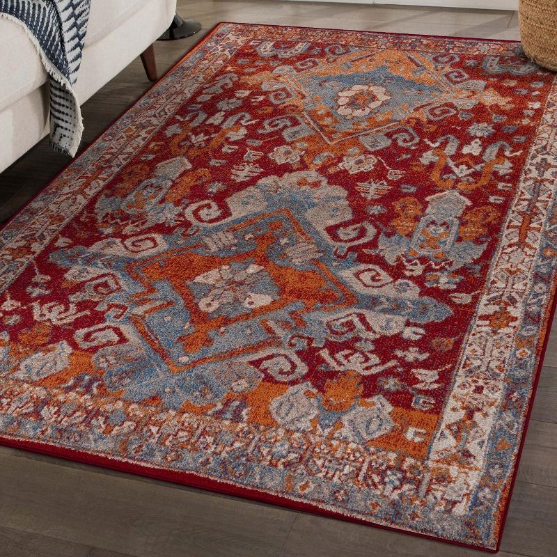 Luxe Weavers Moroccan Floral Area Rug for Living Room, 1 of 6