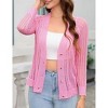 BLUEMING Women's V Neck Button Down Knitwear Long Sleeve Soft Basic Knit Cardigan Sweater - 2 of 4