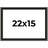 PosterPalooza | Antique Black Picture Frame - UV Acrylic, Backing Board, Hanging Hardware Included - 2 of 4