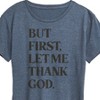 Women's - Instant Message - But First, Let Me Thank God Short Sleeve Graphic T-Shirt - 2 of 4