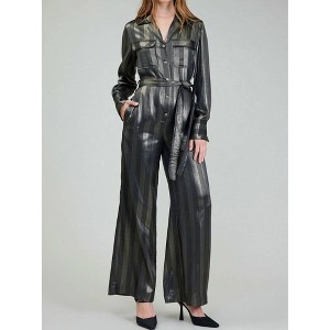 Women's Glimmer Striped Jumpsuit - current air - 1 of 4