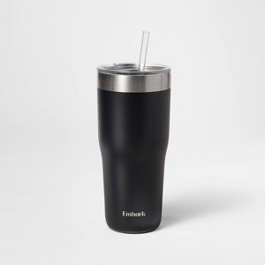 30oz Stainless Steel Straw Tumbler - Embark™ - 1 of 3