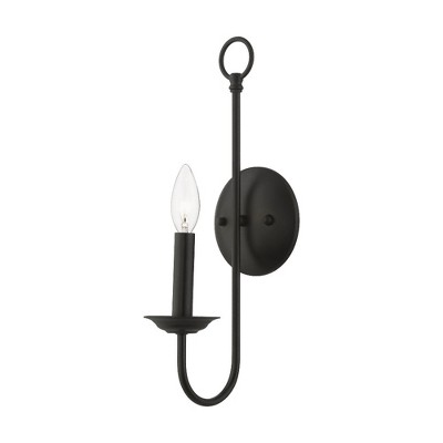 Livex Lighting Estate 1 - Light Wall Light in  Black