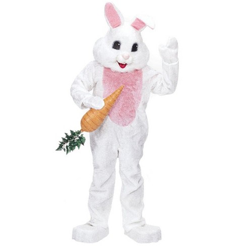 Halloween Express Mens Easter Bunny Jumpsuit With Headgear Costume - One  Size Fits Most - White : Target