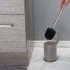 Bath Bliss Toilet Brush with Closing Lid Gray: Polypropylene & Metal, 15.4" Height, Bathroom Cleaning Accessory - image 4 of 4