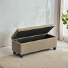 Storage Ottoman Bench, Storage Bench, Fabric Entryway Bedroom Bench, Loads 330 lb for Bedroom Living Room - 3 of 4