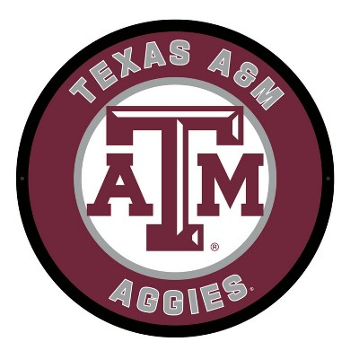 Evergreen Ultra-Thin Edgelight LED Wall Decor, Round, Texas A&M University- 23 x 23 Inches Made In USA