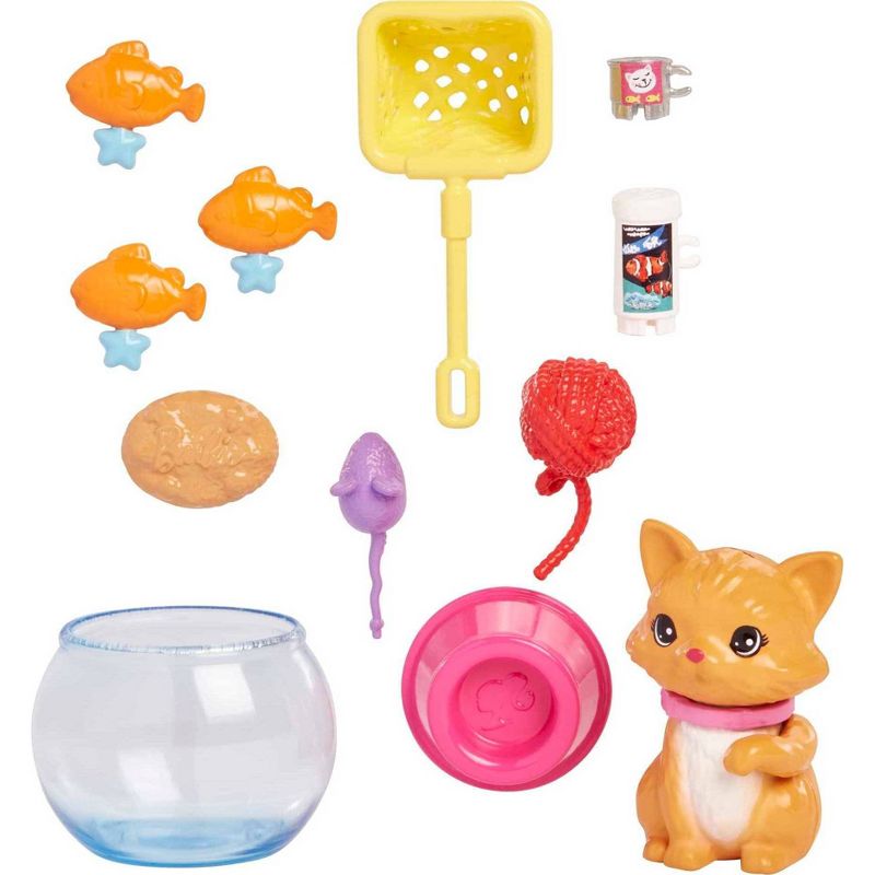 Barbie Pet and Accessories Set Kitten with Motion and 10 Plus pc, 1 of 7