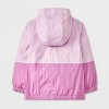 Toddler Girls' Solid Colorblock Full Zip Windbreaker Jacket - Cat & Jack™ Pink/Purple - 2 of 4