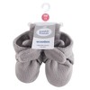 Luvable Friends Baby and Toddler Cozy Fleece Booties, Heather Gray - image 2 of 2