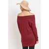 Women's Rayon Rich Hacci Brushed Maternity Long Sleeve Tunic - Hello Miz - 4 of 4