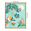 Amanti Art Drawn To the Moon Herons by Uma Gokhale Framed Canvas Wall Art - 3 of 4