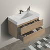 NicBex Floating Bathroom Vanity with Sink,Bathroom Sink Vanity with 2 Drawers,35.8 inch Bathroom Sink Cabinet without Drain and Faucet,Pre-assembled - 4 of 4