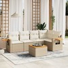 vidaXL Garden Sofa Set Beige - 2 of 4