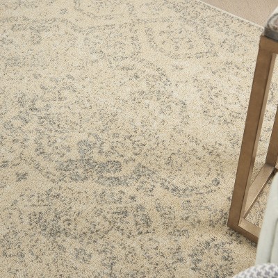 Serene Vintage Beige/Grey 6' x 9' Synthetic Area Rug
