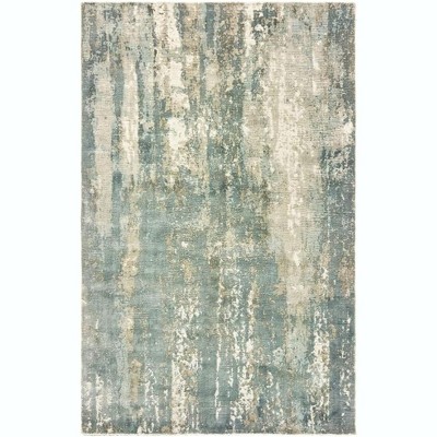Oriental Weavers Formations 70002 Blue/ Grey Indoor Area Rug - 2'6" x 10'