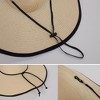 Anna-Kaci Wide Brim Straw Sun Hat with Braided Cord Detail Lightweight Packable Design for Beach Travel Outdoor Protection - 4 of 4