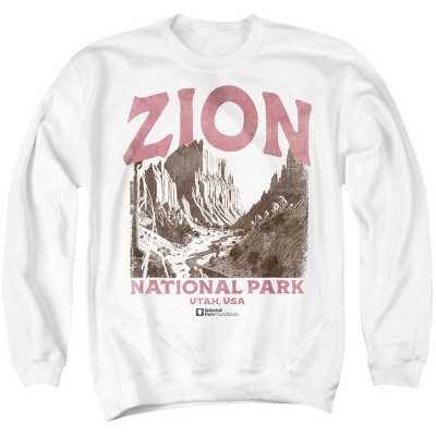 Men's Zion National Park Vintage Crewneck Sweatshirt