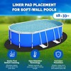 Swimline Hydrotools Above Ground 18 x 33 Foot Swimming Pool Liner Pad, Polyester Non-Woven Fabric for Ultimate Comfort and Pool Protection - 3 of 4