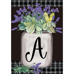 Briarwood Lane Everyday Garden Flag 12x18 For Outdoor Farmhouse Monogram Letter a Garden Flag Flags For Outside - 1 of 4