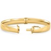 Pompeii3 8mm Polished Bangle Bracelet 18k Yellow Gold Over Silver - 2 of 3