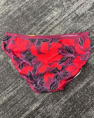 Women's Heart Print Cotton Bikini Underwear - Auden™ Red : Target