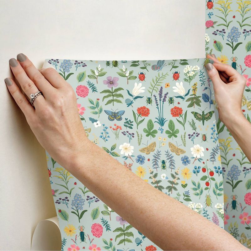 Rifle Paper Co. Curio Mint Peel and Stick Wallpaper, 5 of 7