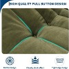 Coucheta L-Shaped Modular Sectional Sofa - Memory Foam Couch with Deep Seating, Green Upholstery - 4 of 4