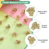 Unique Bargains Metal Alloy Flower Blossom Connectors Bead Caps Jewelry Necklace 100 Pcs - 2 of 4