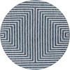 Unique Loom Outdoor Modern Achromatic Geometric Woven Area Rug - 2 of 4