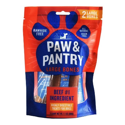 Paw & Pantry Large Beef Bones Dog Treats - 2pk