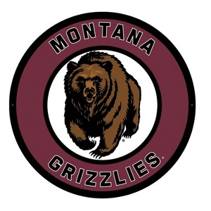 Evergreen Ultra-Thin Edgelight LED Wall Decor, Round, University of Montana- 23 x 23 Inches Made In USA - 1 of 4