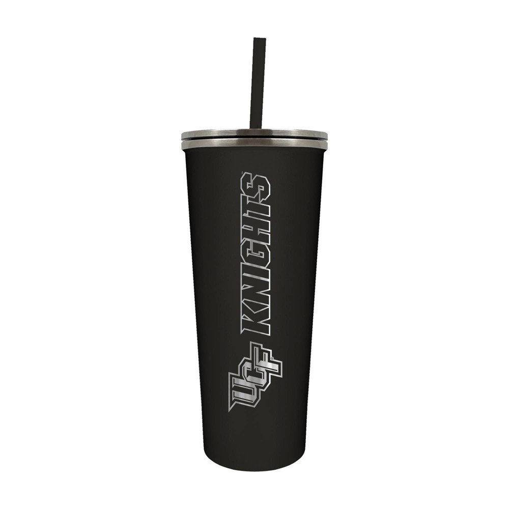 Photos - Glass NCAA Central Florida Knights 24oz Skinny Tumbler with Straw