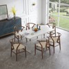 FONTOI Accent Chairs, Compact Chairs with Sleek Hardback Design, Space-Efficient Chair Pair for Cozy Spaces, 2PCS, Brown, 53.5"*76.5"*53.5" - 2 of 4