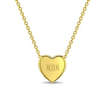 Girls' Tiny Heart Sterling Silver Gold Plated Necklace - In Season Jewelry
