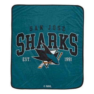 NHL San Jose Sharks Vintage Arch Block Ultra Soft Blanket