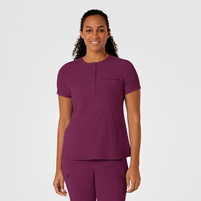 Wink RENEW Women's Mandarin Collar Tuck-In Scrub Top, 4X.