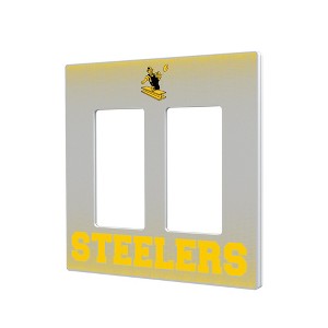 NFL AFC Historic Teams Linen Hidden-Screw Light Switch Plate for Double Rocker - 1 of 4