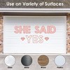 Big Dot of Happiness Bride Squad - Peel and Stick Rose Gold Bridal Shower or Bachelorette Party Large Banner Wall Decals - She Said Yes - 3 of 4