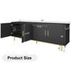 Dyonery 70" Fluted tv Stand with Adjustable Shelf for Living Room,Entertainment Center TV Stand for TV Up to 80 Inch,Television Media Console Table - 2 of 4