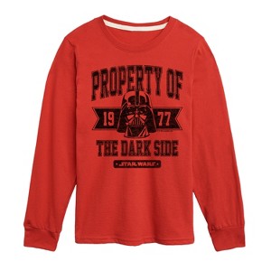 Boys' - Star Wars - Property Of The Dark Side Long Sleeve Graphic T-Shirt - 1 of 3