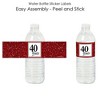 Big Dot of Happiness We Still Do - 40th Wedding Anniversary - Anniversary Party Water Bottle Sticker Labels - Set of 20 - 2 of 4