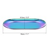 Unique Bargains Stainless Steel Cosmetics Candles Dessert Decorative Trays 2 Pcs - 2 of 4