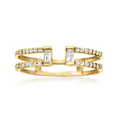 RS Pure by Ross-Simons 0.20 ct. t.w. Diamond Open-Space Ring in 14kt Yellow Gold